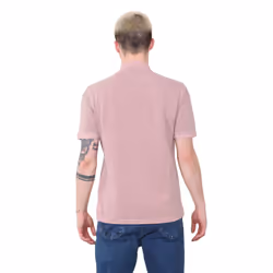 EX Marks & Spencer Mens Short Sleeve Polo Shirt - Pink, M
