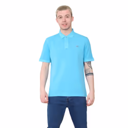 EX Marks & Spencer Mens Short Sleeve Polo Shirt - Turquoise, S