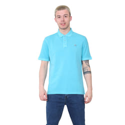 EX Marks & Spencer Mens Short Sleeve Polo Shirt - Turquoise, S