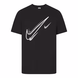 Nike Mens Sportswear Club Swoosh T Shirt - Black, S
