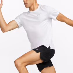 Nike Dri Fit Miler Sportswear Club Swoosh T Shirt - L