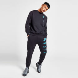 Nike Sportswear Standard Issue Mens Crew Tracksuit - Black, S