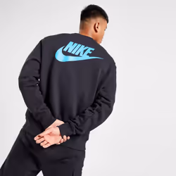 Nike Sportswear Standard Issue Mens Crew Tracksuit - Black, S