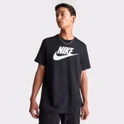 Nike Air Mens Sportswear Futura Graphic Print Logo T Shirt - Black, S