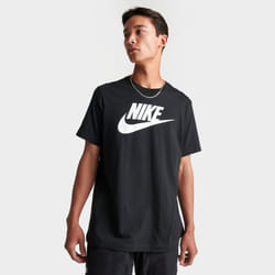 Nike Air Mens Sportswear Futura Graphic Print Logo T Shirt - Black, S