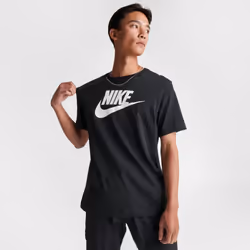 Nike Air Mens Sportswear Futura Graphic Print Logo T Shirt - Black, XL