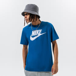 Nike Air Mens Sportswear Futura Graphic Print Logo T Shirt - Blue, S