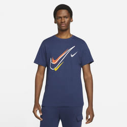 Nike Mens Sportswear Club Swoosh T Shirt - Navy, 2XL