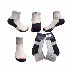 TOMMY HILFIGER Mens Ankle Socks 3 Pack Regular Trainer Soft Cotton Socks 6-10.5 - 6-10.5