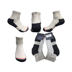 TOMMY HILFIGER Mens Ankle Socks 3 Pack Regular Trainer Soft Cotton Socks 6-10.5 - 6-10.5