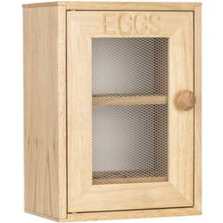 Wooden Egg Holder Storage Rack 2 Tier 12 Egg Cabinet Kitchen Cupboard Stand