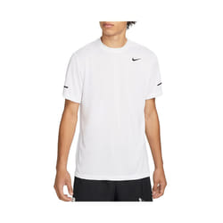 NIKE Dri-Fit Mens T Shirts Short Sleeve Breathable Quick Dry Sports Running Tee - White, XL