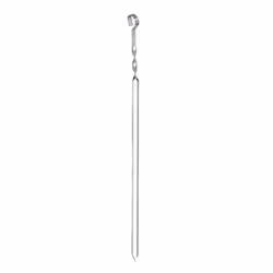 BBQ Barbecue Skewers Long Metal Flat Twist Kebab Food Stick Grill 6pc