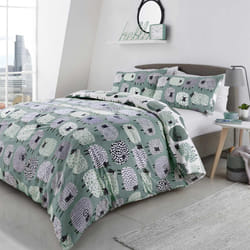 Dotty Sheep Duvet Cover Duck Egg Single