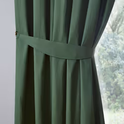 Fusion Dijon Tie Backs - Bottle Green