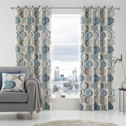 Sander Eyelet Curtains Duck Egg 90" x 90"