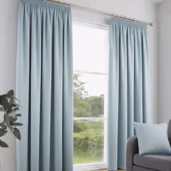 Fusion Galaxy Plain Dyed Triple Woven Thermal Pencil Pleat Lined Curtains - Blush, 46 x 54 Inch