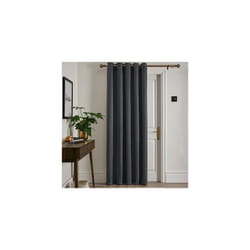 Grey Curtains W66 x L84 (168 x 214cm) for Living Room, Bedroom, Door Curtain, Eyelet Curtains, Thermal Curtains, Insulated Curtains, Single Panel,