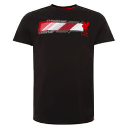 Liverpool Black Raised Embroidery Print Tee - L