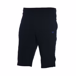 TRUE RELIGION Mens Shorts Bermuda Half Pants - Black with Purple Logo, XL