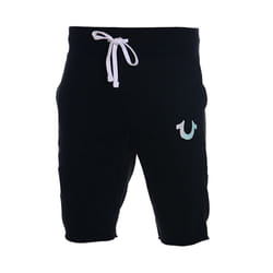 TRUE RELIGION Mens Shorts Bermuda Half Pants - Black, XL