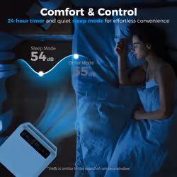 HOMCOM Mobile Air Conditioner White W/ Remote Control Cooling Ventilating 557W