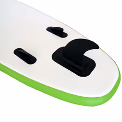 HOMCOM Inflatable Green & White Paddle Board | Surfboard With Paddle, Fix Bag, Air Pump, Fin & Backpack
