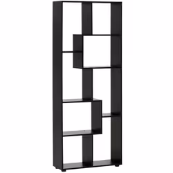 HOMCOM Multipurpose 8-Grid Bookshelf Decorative Shelf, Bathroom, Kitchen Black - Additional view 8