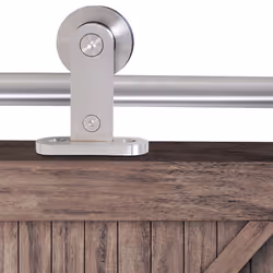 HOMCOM Modern Sliding Barn Door Closet Hardware Track Kit Track System Unit - Additional view 6