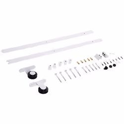 HOMCOM 6FT Steel Sliding Barn Door Hardware Track Kit Rail Roller Track System - Additional view 6