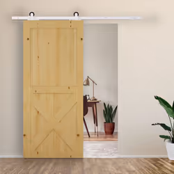 HOMCOM 6FT Steel Sliding Barn Door Hardware Track Kit Rail Roller Track System - Additional view 7