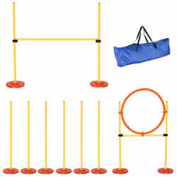 PawHut Outdoor 3 PC Dog Pet Agility Training Garden Starter Obstacle Set for Dog - Additional view 8