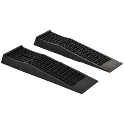 HOMCOMC 2 Pcs 70x20cm Thick Plastic Curb Ramps Anti-Slip Surface Tyre Friction