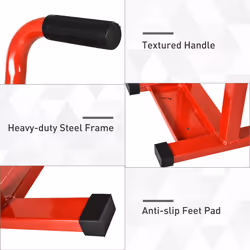 DURHAND Steel Motorbike Jack Lift Rubber Platform Crank Lift Manual Repair Table - Additional view 4