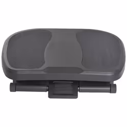 HOMCOM Adjustable Under-Desk Footrest Height Angle Tilt Anti-Slip, Black - Additional view 5