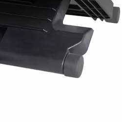 HOMCOM Adjustable Under-Desk Footrest Height Angle Tilt Anti-Slip, Black - Additional view 7