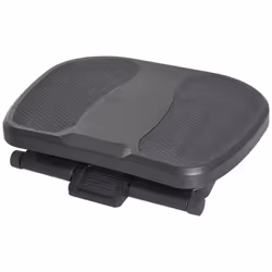 HOMCOM Adjustable Under-Desk Footrest Height Angle Tilt Anti-Slip, Black - Additional view 8