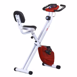 HOMCOM Magnetic Resistance Exercise Bike Foldable LCD Adjustable Seat Red - Additional view 8