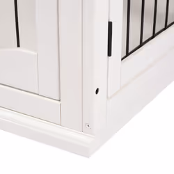 PawHut Dog Crate Puppy Cage End Table Design for Medium Dog White - Additional view 7