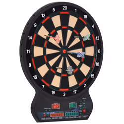 HOMCOM LED Dartboard Electronic Scoreboard 8 Players 27 Games Fun w/ 12 Darts - Additional view 8