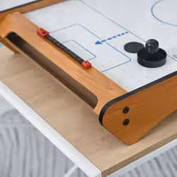 HOMCOM Mini Air Hockey Tabletop Game w/ 2 Pucks Pushers Fan Scoreboard Markings - Additional view 5