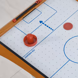 HOMCOM Mini Air Hockey Tabletop Game w/ 2 Pucks Pushers Fan Scoreboard Markings - Additional view 6