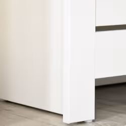 HOMCOM 12-Shoe Storage Cabinet 4 Shelves 2 Drawers Tabletop White - Additional view 8