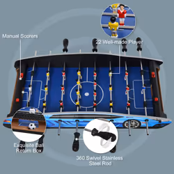 HOMCOM 2ft Foosball Table Arcades Competition Sized for Kids, Adults, Indoor - Additional view 4