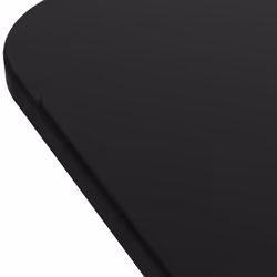 HOMCOM C-Shaped Mobile Table Sofa Over Bed Side Nightstand w/ Casters, Black - Additional view 5