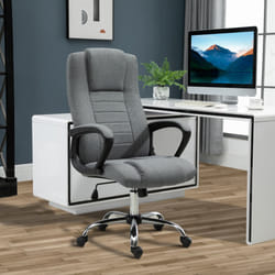 Vinsetto Office Chair for Desk, with Height Adjustable, Wheels, Dark Grey