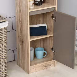 HOMCOM 170cm Freestanding Storage Cabinet Slimline Unit w/ 2 Cupboards - Additional view 5