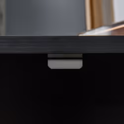 Vinsetto 2-Tier Locking Filing Cabinet Office Storage Cabinet, Black - Additional view 7