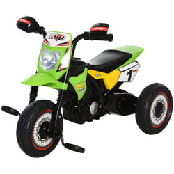 HOMCOM Toddler Pedal Tricycle Ride-On Learning Music Lights 18-36 Months Green