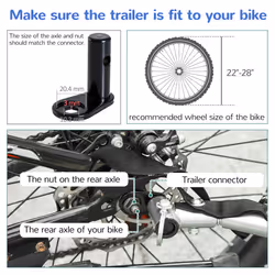 HOMCOM 18m+ 2-Seat Child Bike Trailer for Kid w/ Steel Frame Seat Belt Blue - Additional view 9